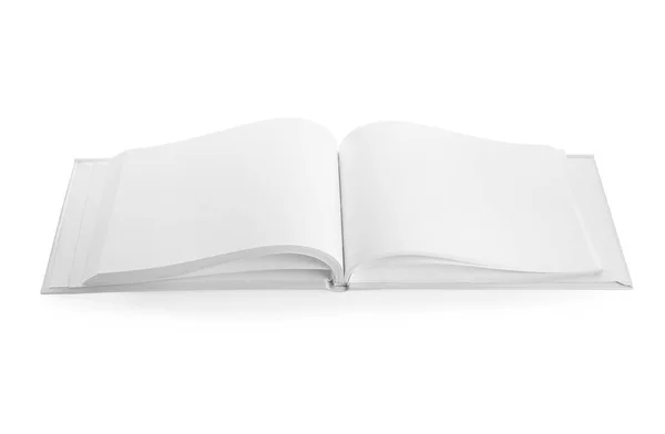 開いたブックの空白のページ — ストック写真