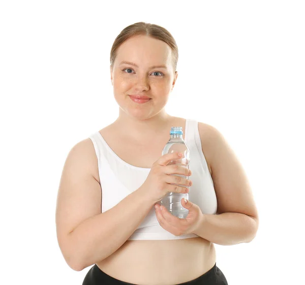 Sobrepeso mulher jovem — Fotografia de Stock
