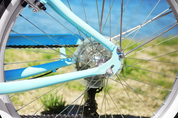Closeup view of wheel spokes — Stock Photo, Image