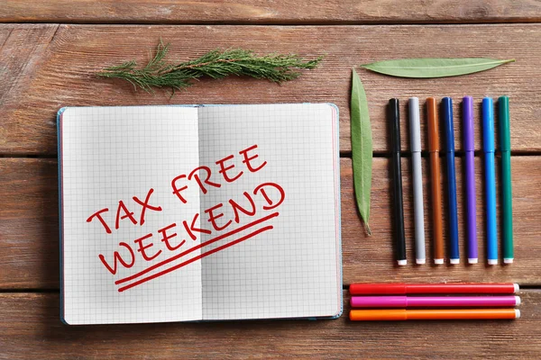 Text TAX FREE WEEKEND