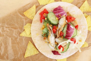 Lezzetli balık taco