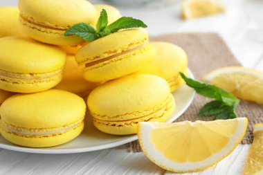 Lezzetli limon macarons