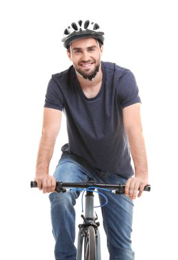 Bisiklete binen adam