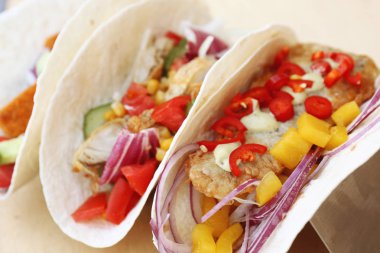 Lezzetli balık tacos