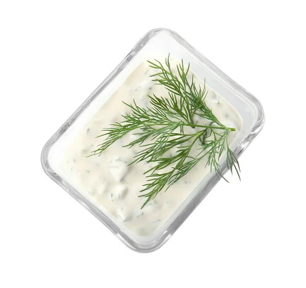 Läckra yoghurt sås — Stockfoto