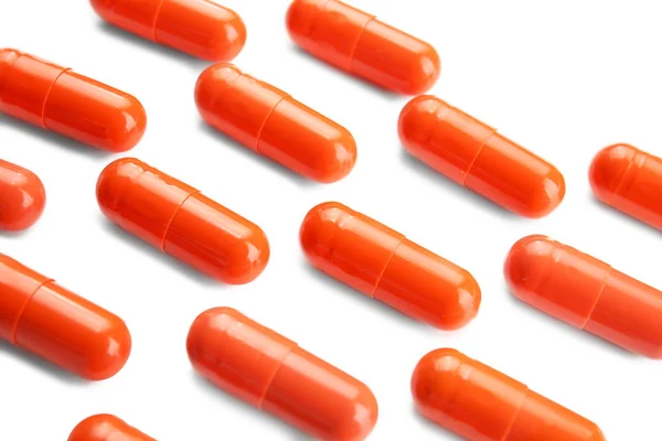 Red medical pills — Stock Photo, Image