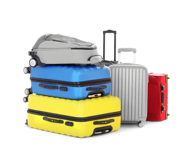 Pile of heavy luggage — Stock Photo, Image