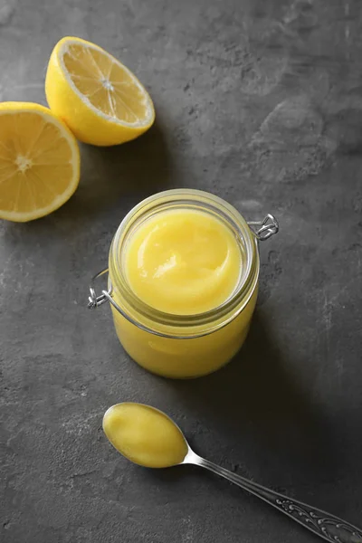 Délicieux caillé de citron — Photo