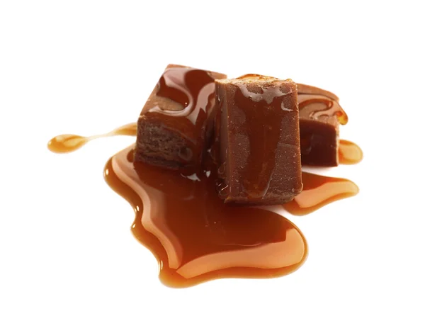 Sabrosa salsa de caramelo —  Fotos de Stock