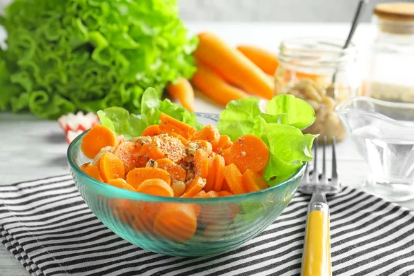 Delicious carrot salad — Stock Photo, Image