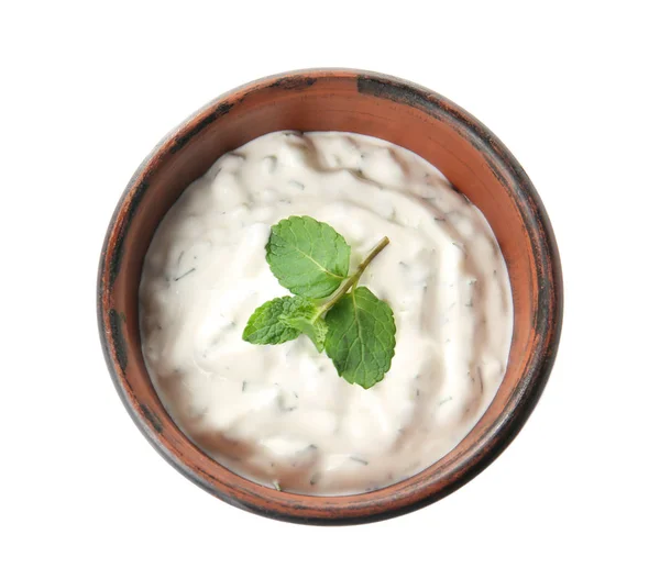 Вкусный йогуртовый соус — стоковое фото