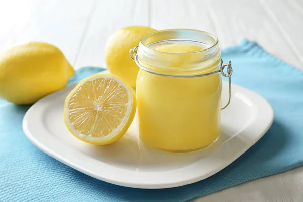 Delicious lemon curd — Stock Photo, Image