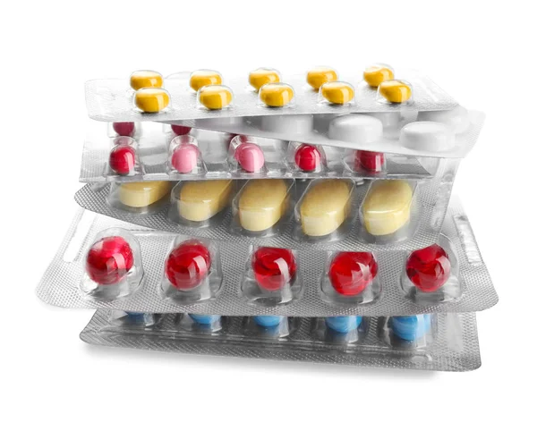 Blister packs with pills — Stock Photo, Image