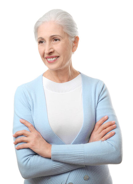 Красивая элегантная пожилая женщина
 