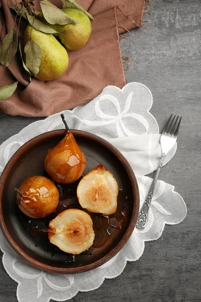 Pyszne gruszki pieczone — Zdjęcie stockowe