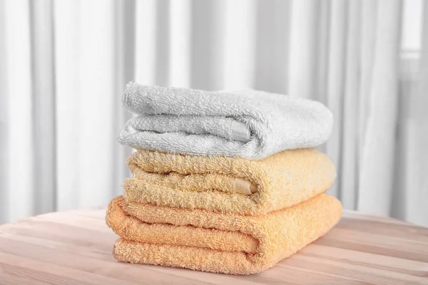 Stack of clean towels — Stock Photo, Image