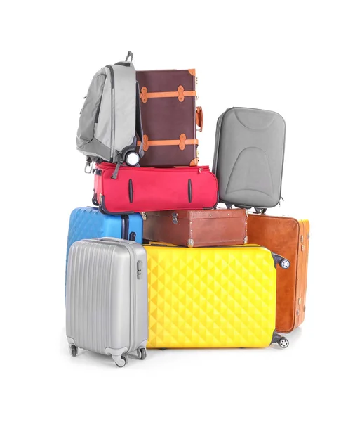 Mucchio di bagagli pesanti — Foto Stock