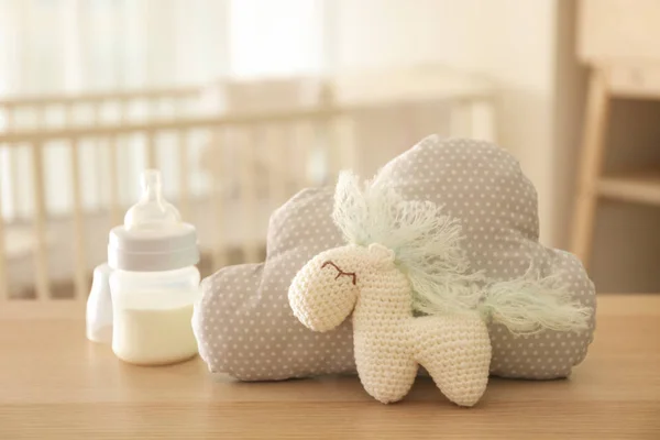 Handmade knitted toy — Stock Photo, Image