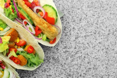 Lezzetli balık tacos