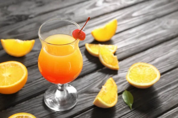 Delicious tequila sunrise cocktail — Stock Photo, Image