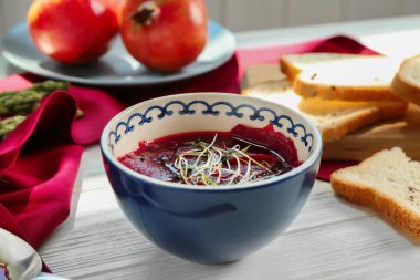 lezzetli pancar çorbası  