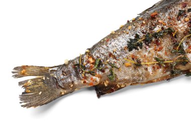 Lezzetli taze kızarmış balık  