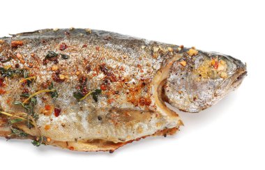 Lezzetli taze kızarmış balık  