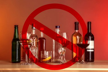 Stop farklı alkollü içecekler