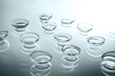 Kontakt lens arka plan üzerinde
