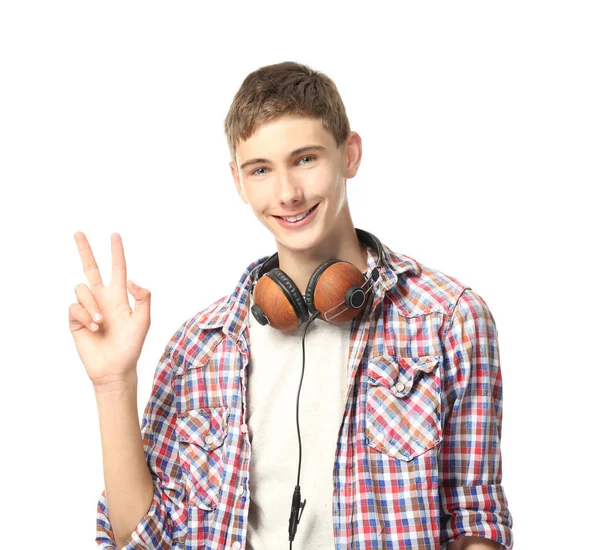 Gelukkig lachend tiener — Stockfoto