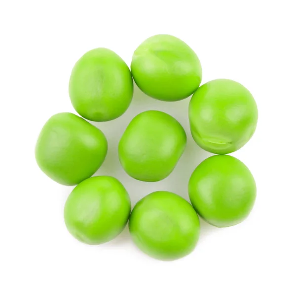 白の新鮮な緑のエンドウ豆 — ストック写真