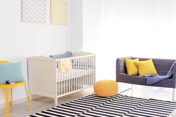 Baby room with crib — Stock Photo, Image