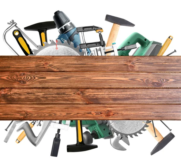 Conjunto de herramientas de carpintero — Foto de Stock