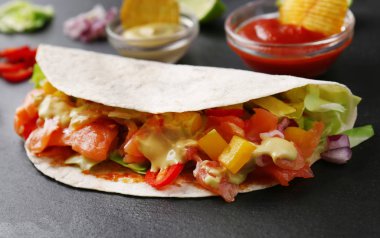 Taco soslar karanlık tablo