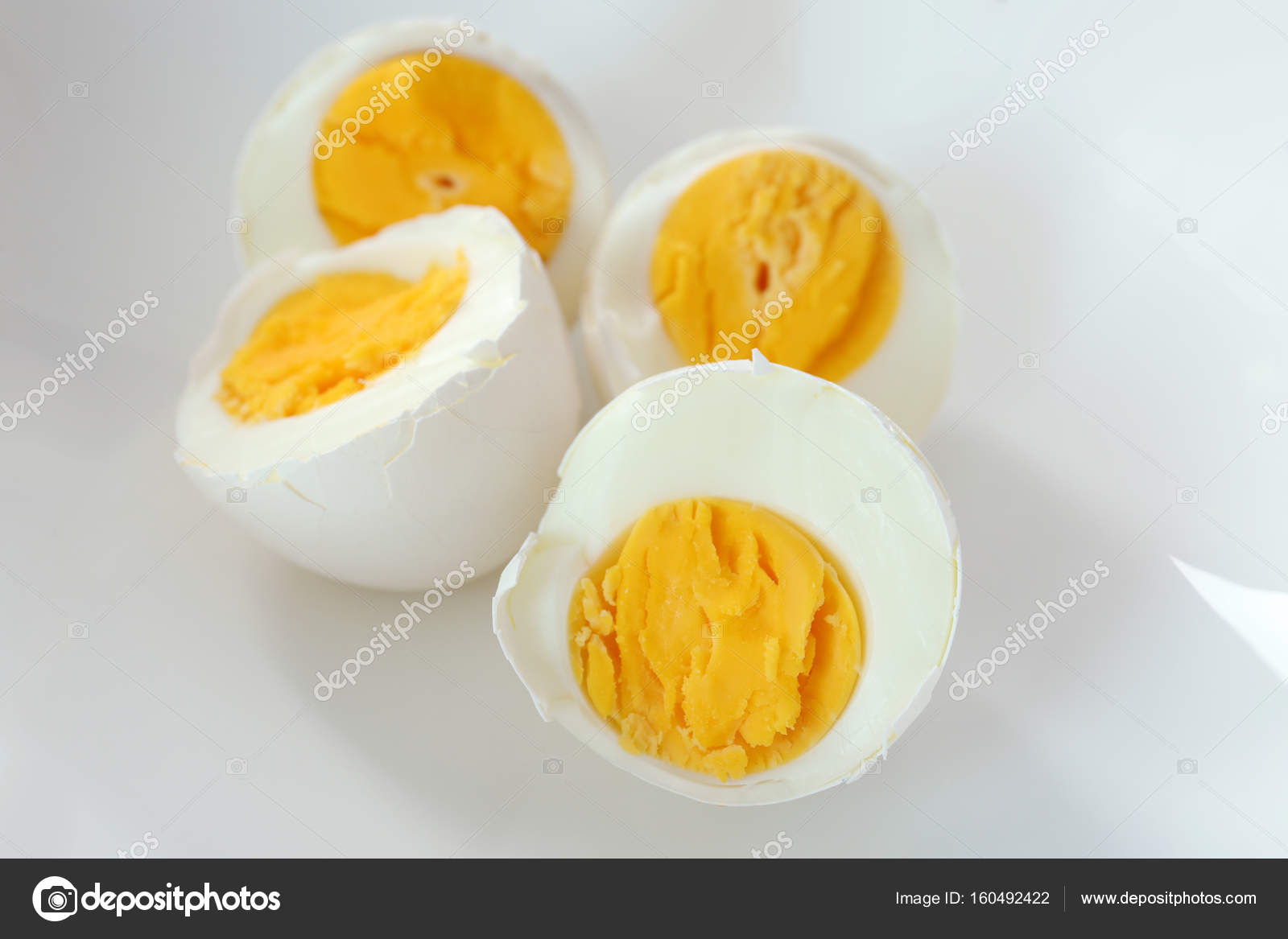tasty hard boiled egg, closeup. nutrition concept — stock photo