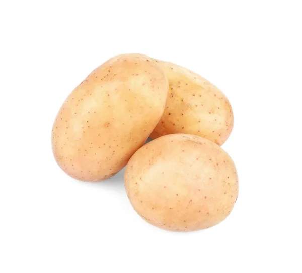 Syrové brambory ve slupce na bílém pozadí — Stock fotografie