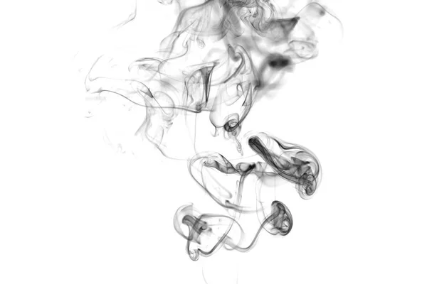Swirl van zwarte rook — Stockfoto