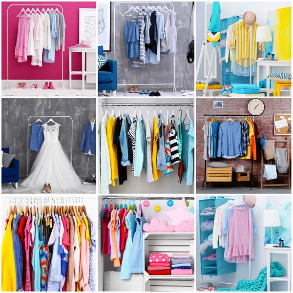 Collage de ropa de moda — Foto de Stock