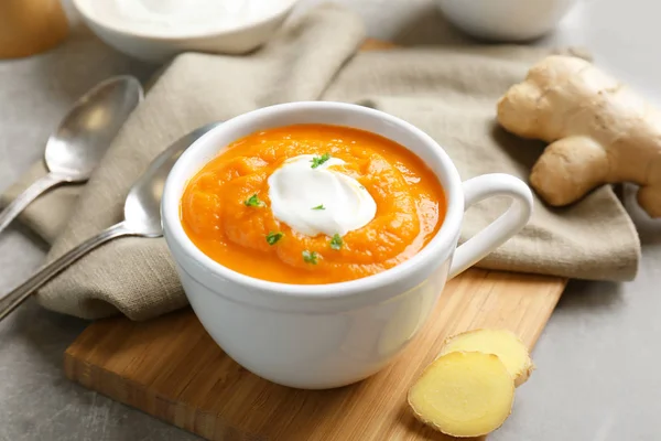 Deliciosa sopa de zanahoria — Foto de Stock