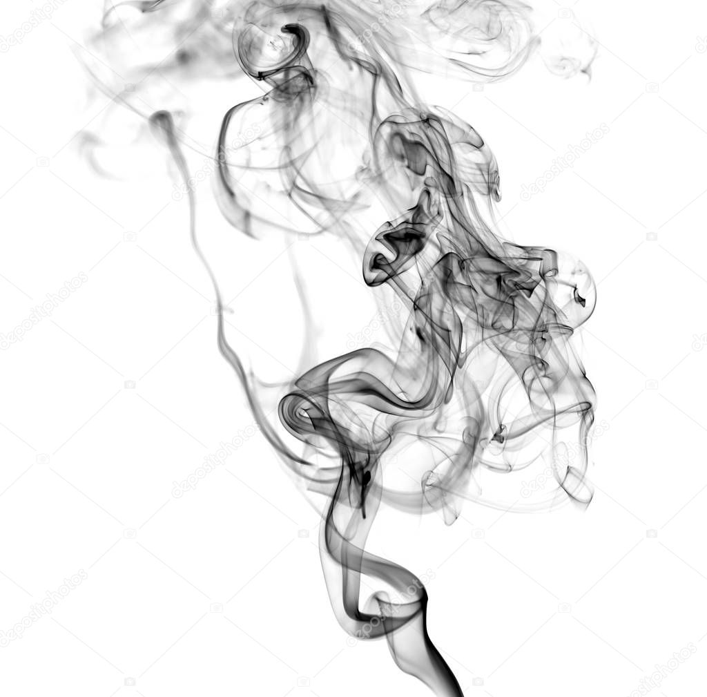 Swirl of black smoke