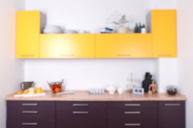 Modern mutfağın içi. 