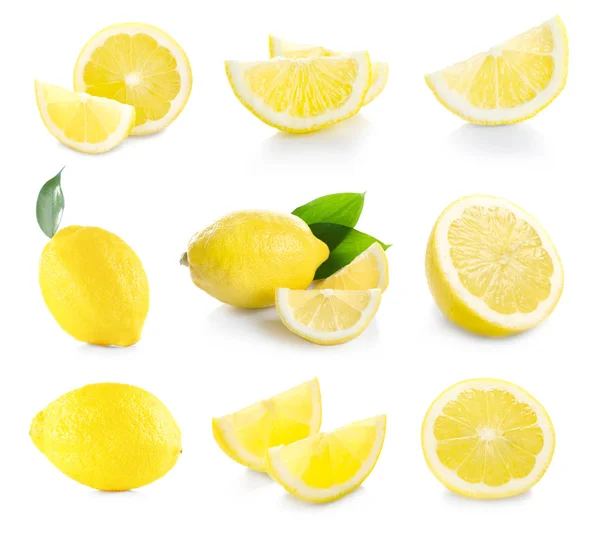 拼贴的新鲜柠檬 — 图库照片