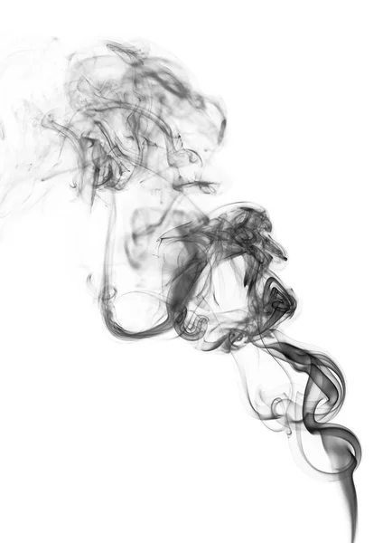 Wirowa czarnego dymu — Zdjęcie stockowe