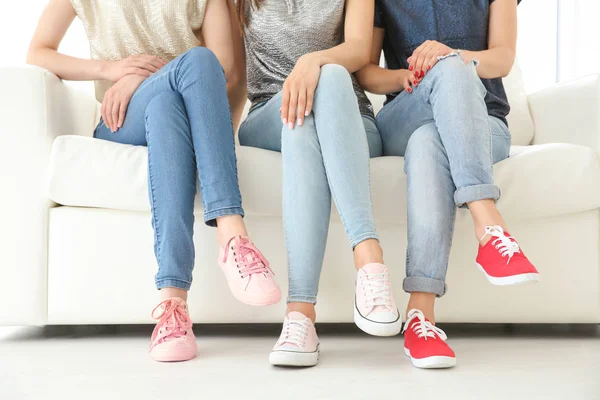 Young women with beautiful legs — Stock Photo, Image