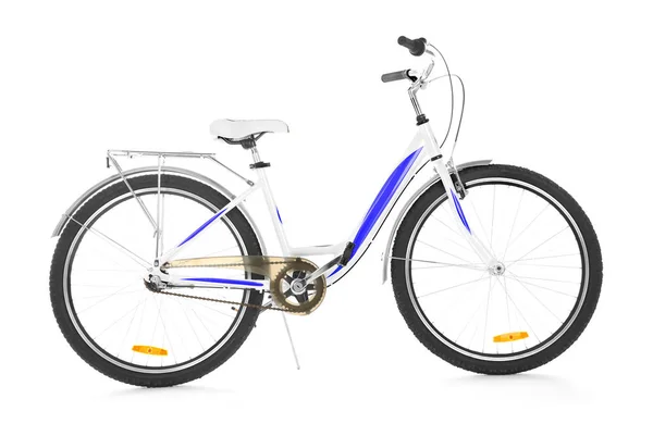 Moderna cykel på vit — Stockfoto