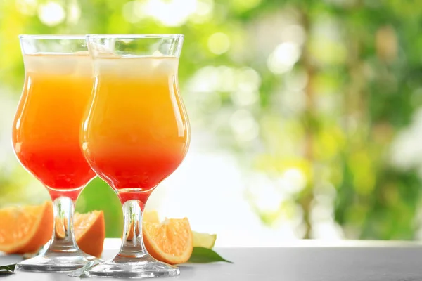 Tequila sunrise cocktails — Stock Photo, Image