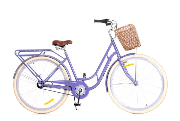 Moderna bicicleta en blanco — Foto de Stock