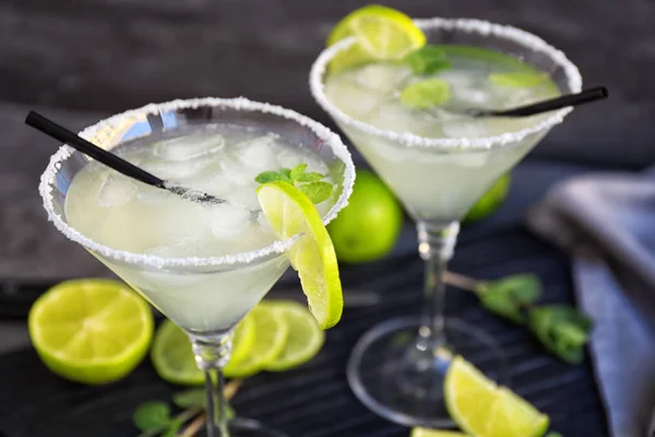 Delicious margarita cocktails — Stock Photo, Image