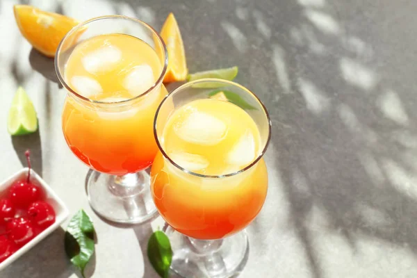 Coquetéis de Tequila sunrise — Fotografia de Stock