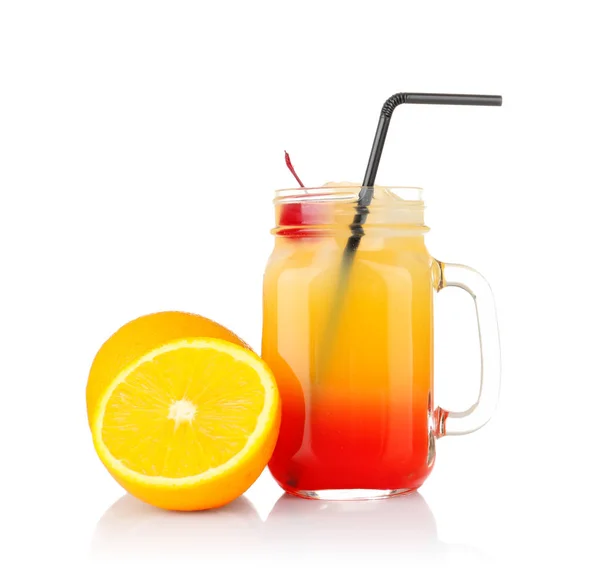 Delicious tequila sunrise cocktail — Stock Photo, Image